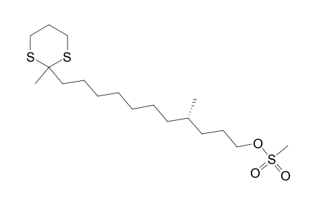 [(4S)-4-methyl-11-(2-methyl-1,3-dithian-2-yl)undecyl] methanesulfonate