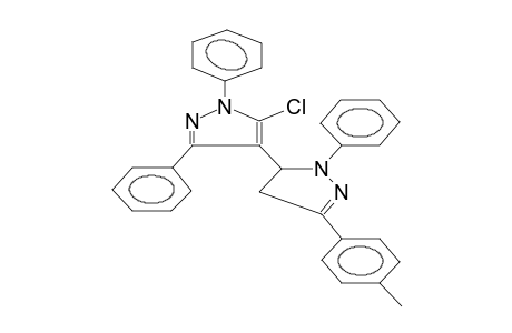 1,3-DIPHENYL-5-CHLORO-4-(1-PHENYL-3-PARA-TOLYLPYRAZOL-2-IN-5-YL)PYRAZOLE