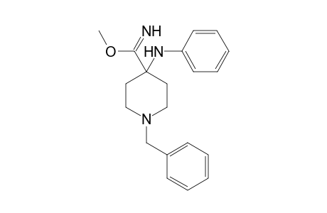 4-[(Methoxy)iminomethyl]-4-(phenylamino)-1-(phenylmethyl)piperidine
