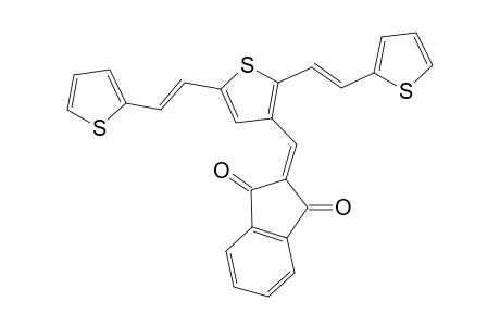 (E,E)-2,5-Bis(2-thien-2-ylvinyl)-3-(1,3-indandion-2-ylmethylene)thiophene