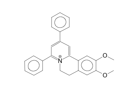 9,10-dimethoxy-2,4-diphenyl-6,7-dihydropyrido[2,1-a]isoquinolinium cation