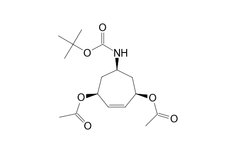 meso-(3R,5R,7S)-3,7-Diacetoxy-5-((tert-butyloxycarbonyl)amino)cyclohept-1-ene