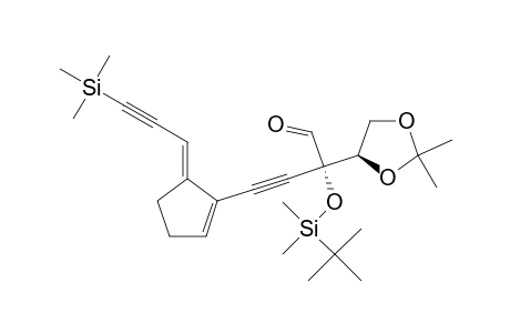 2(S)-2-(t-Butyldimethylsilyloxy)-2-[(4R)-2,2-dimethyl-1,3-dioxolan-4-yl]-4[(5E)-5-(3-trimethylsilyl-2-propynylidene)-1-cyclopenten-1-yl]-3-butynal