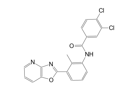 benzamide, 3,4-dichloro-N-(2-methyl-3-oxazolo[4,5-b]pyridin-2-ylphenyl)-