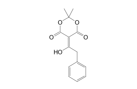 1,3-Dioxane-4,6-dione, 5-(1-hydroxy-2-phenylethylidene)-2,2-dimethyl-
