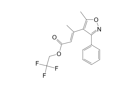 2-Butenoic acid, 3-(5-methyl-3-phenyl-4-isoxazolyl)-, 2,2,2-trifluoroethyl ester, (E)-