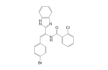 benzamide, N-[(Z)-1-(1H-benzimidazol-2-yl)-2-(4-bromophenyl)ethenyl]-2-chloro-