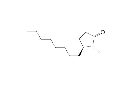 (2R,3S)-2-methyl-3-octyl-1-cyclopentanone