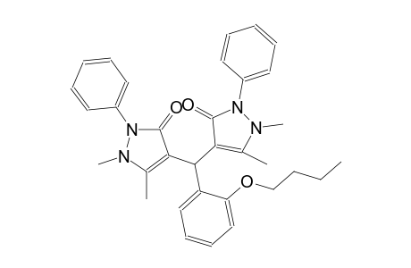 4-[(2-butoxyphenyl)(1,5-dimethyl-3-oxo-2-phenyl-2,3-dihydro-1H-pyrazol-4-yl)methyl]-1,5-dimethyl-2-phenyl-1,2-dihydro-3H-pyrazol-3-one