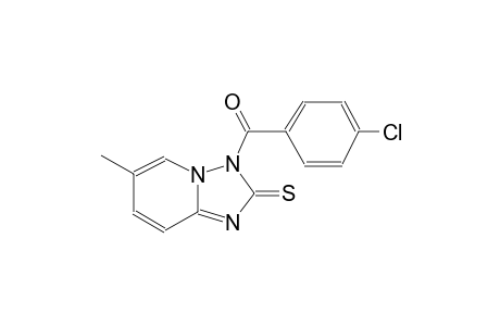 (4-Chlorophenyl)(6-methyl-2-thioxo-2H-[1,2,4]triazolo[1,5-a]pyridin-3-yl)methanone