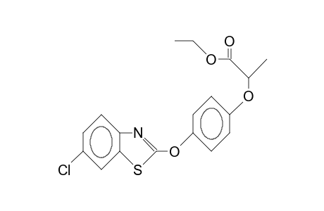 2-(4-[6-Chloro-2-benzothiazolyloxy]-phenoxy)-propanoic acid, ethyl ester