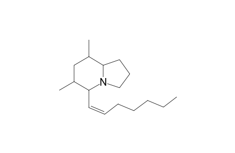 5-(Heptenyl)-6,8-dimethylindolizidine