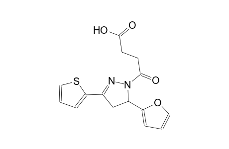 1H-pyrazole-1-butanoic acid, 5-(2-furanyl)-4,5-dihydro-gamma-oxo-3-(2-thienyl)-