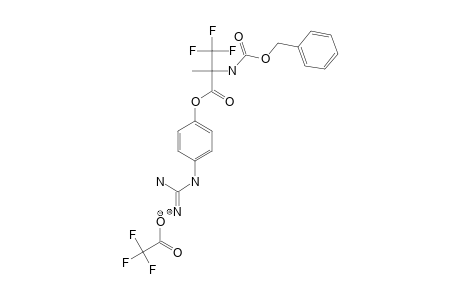 4-GUANIDINOPHENYL-N-(BENZYLOXYCARBONYL)-(ALPHA-TRIFLUOROMETHYL)-ALANINEATE-TRIFLUOROACETATE