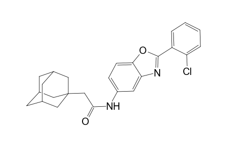 Tricyclo[3.3.1.1(3,7)]decane-1-acetamide, N-[2-(2-chlorophenyl)-1,3-benzoxazol-5-yl]-