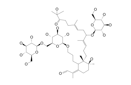 22-OXO-23-HYDROXY-IRIDAL-3-[BETA-D-GLUCOPYRANOSYL-(1->6)-BETA-D-GLUCOPYRANOSIDE]-16-BETA-D-GLUCOPYRANOSIDE