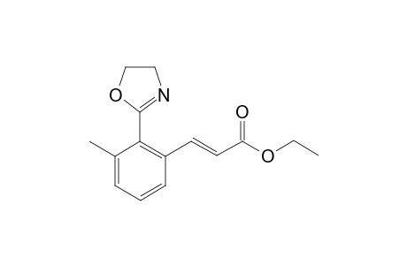 Ethyl (E)-3-[2-(2-oxazolinyl)-3-methylphenyl]acrylate