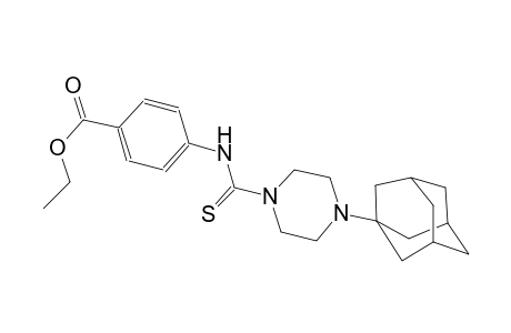benzoic acid, 4-[[(4-tricyclo[3.3.1.1~3,7~]dec-1-yl-1-piperazinyl)carbonothioyl]amino]-, ethyl ester