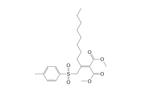 Propanedioic acid, [1-[[(4-methylphenyl)sulfonyl]methyl]nonylidene]-, dimethyl ester