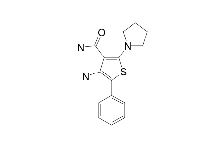 4-AMINO-2-(PYRROLIDIN-1-YL)-5-PHENYLTHIOPHENE-3-CARBOXAMIDE