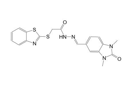 2-(1,3-benzothiazol-2-ylsulfanyl)-N'-[(E)-(1,3-dimethyl-2-oxo-2,3-dihydro-1H-benzimidazol-5-yl)methylidene]acetohydrazide