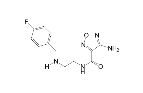 1,2,5-Oxadiazole-3-carboxamide, 4-amino-N-[2-[[(4-fluorophenyl)methyl]amino]ethyl]-