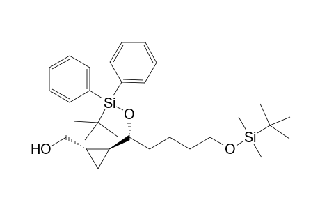 (1S,2S,1'R)-1-(5'-tert-Butyldimethylsilyloxy-1'-tert-butyldiphenylsiloxypentyl)-2-hydroxymethylcyclopropane