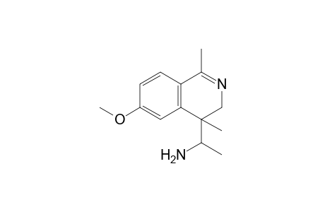 6-Methoxy-4-(1'-aminoethyl)-1,4-dimethyl-3,4-dihydroisoquinoline