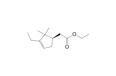 (-)-(1R)-2,2-Dimethyl-3-ethylcyclopent-3-ene-1-ethyl acetate