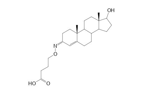 (3Z)-17.beta.-Hydroxyandrost-4-en-3-one - O-[3'-(hydroxycarbonyl)propyl]oxime