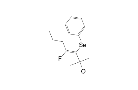 (E)-4-FLUORO-2-METHYL-3-(PHENYLSELENO)-HEPT-3-EN-2-OL