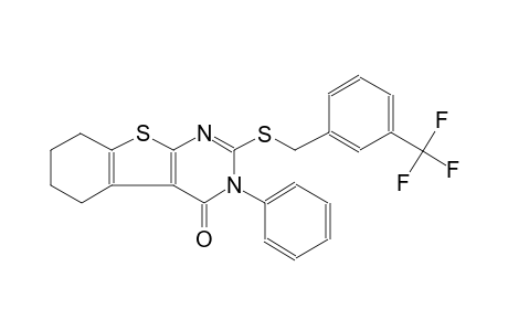 3-phenyl-2-{[3-(trifluoromethyl)benzyl]sulfanyl}-5,6,7,8-tetrahydro[1]benzothieno[2,3-d]pyrimidin-4(3H)-one