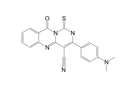 3-(PARA-DIMETHYLAMINOPHENYL)-10-OXO-1-THIOXO-2,10-DIHYDRO-1H-PYRIMIDO-[6,1-B]-QUINAZOLINE-4-CARBONITRILE