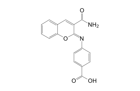 4-(3-Carbamoyl-chromen-2-ylideneamino)-benzoic acid