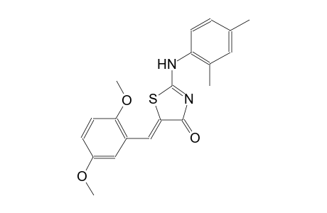 (5Z)-5-(2,5-dimethoxybenzylidene)-2-(2,4-dimethylanilino)-1,3-thiazol-4(5H)-one