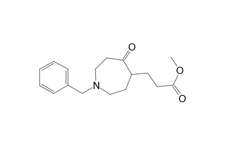 1H-Azepine-4-propanoic acid, hexahydro-5-oxo-1-(phenylmethyl)-, methyl ester