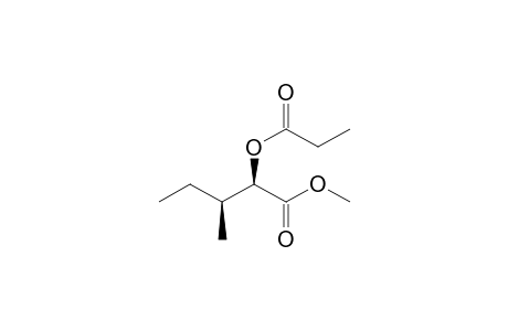 Methyl (2RS, 3SR)-3-methyl-2-(propanoyloxy)pentanoate