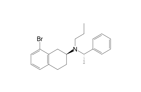 (-)-8-Bromo-N-[(S)-.alpha.-methylbenzyl]-N-propyl-2(S)-aminotetralin