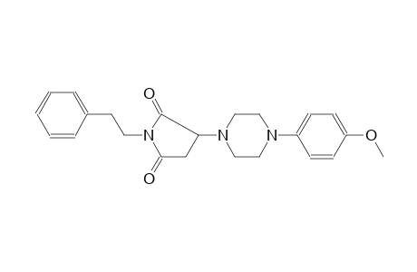 3-[4-(4-methoxyphenyl)-1-piperazinyl]-1-(2-phenylethyl)-2,5-pyrrolidinedione