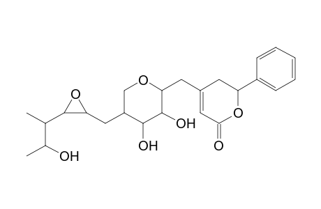 4-{[5-(2,3-epoxy-5-hydroxy-4-methylhexyl)-3,4-dihydroxy-tetrahydropyran-2-yl]methyl}-6-phenyl-5,6-dihydro-2-pyrone
