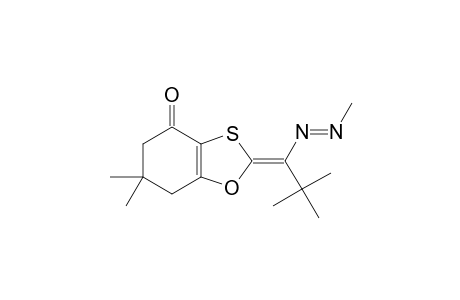 2-[2,2-DIMETHYL-1-(METHYLAZO)-PROPILIDENE]-6,7-DIHYDRO-6,6-DIMETHYL-1,3-BENZOXATHIOL-4-(5H)-ONE