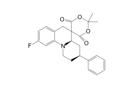 2',2'-Dimethyl-3-phenyl-9-fluoro-2,3,4,4a,5,6-hexahydro-1H-spiro[benzo[c]quinolizine-5,5'-dioxane]-4',6'-dione