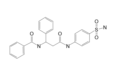 Propionic acid, 3-benzoylamino-3-phenyl-, N-(4-aminosulfonylphenyl)amide