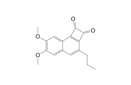6,7-Dimethoxy-3-n-propylcyclobuta[a]naphthalene-1,2,-dione