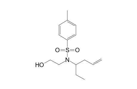 N-(Hex-5-en-3-yl)-N-(2-hydroxyethyl)-p-toluenesulfonamide