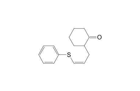 Cyclohexanone, 2-[3-(phenylthio)-2-propenyl]-, (Z)-