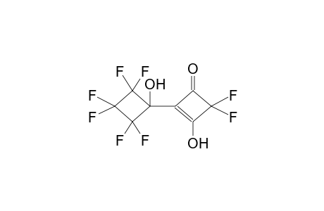 1-HYDROXY-2-(1'-HYDROXYHEXAFLUOROCYCLOBUTYL)-4,4-DIFLUOROCYCLOBUTEN-3-ONE