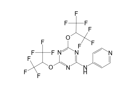 N-(4-pyridinyl)-4,6-bis[2,2,2-trifluoro-1-(trifluoromethyl)ethoxy]-1,3,5-triazin-2-amine