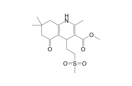 2,7,7-trimethyl-4-(2-methylsulfonylethyl)-5-oxo-1,4,6,8-tetrahydroquinoline-3-carboxylic acid methyl ester