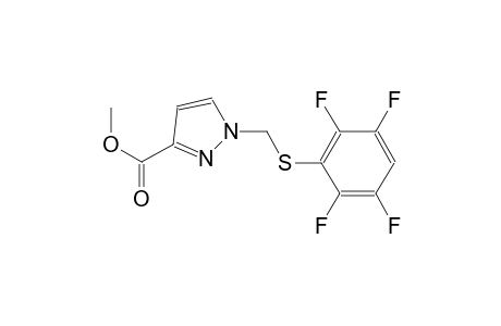 methyl 1-{[(2,3,5,6-tetrafluorophenyl)sulfanyl]methyl}-1H-pyrazole-3-carboxylate